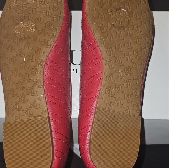 Ralph Lauren Women's Red Ballet Flats - Picture 5 of 5
